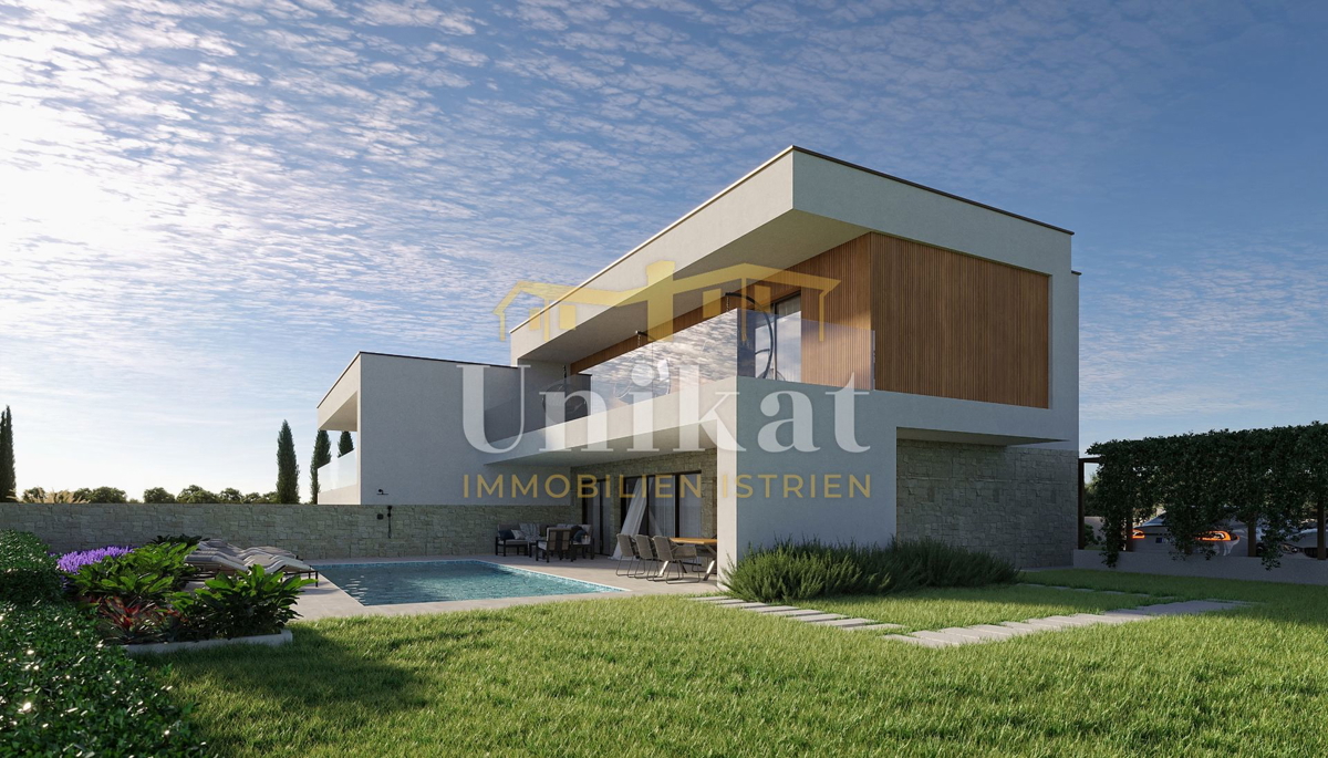 Novogradnja: dvojna hiša s bazenom